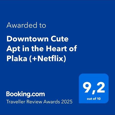 Downtown Cute Apt In The Heart Of Plaka Athena Bagian luar foto